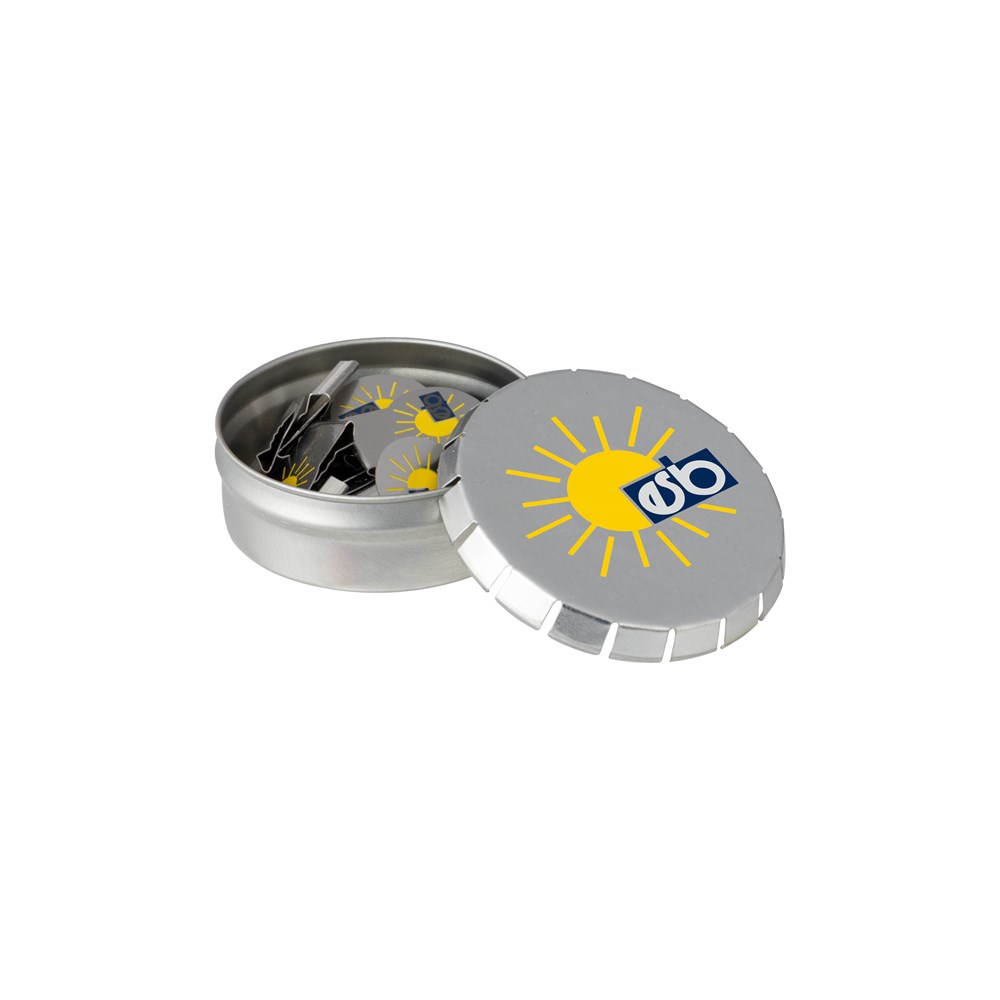 Desk tin small - Silber