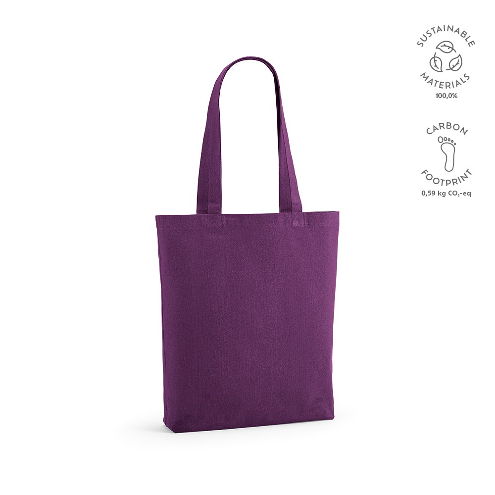 Annapurne Einkaufstasche recy.Baumwolle (180 g/m²). Mit Bodenfalte - purpur