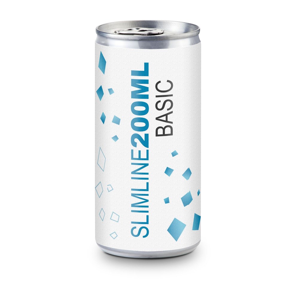 Helles Bier in der Slimline Dose, feinherb und leicht malzig - Papier-Etikett, 250 ml