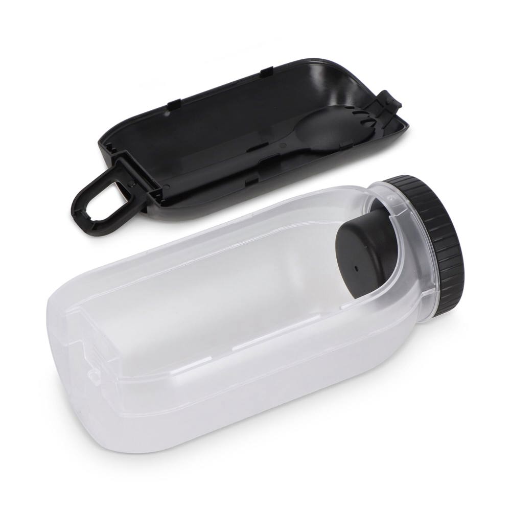All-in-One-Lunchbox mit Soßenfach und Löffel-Gabel