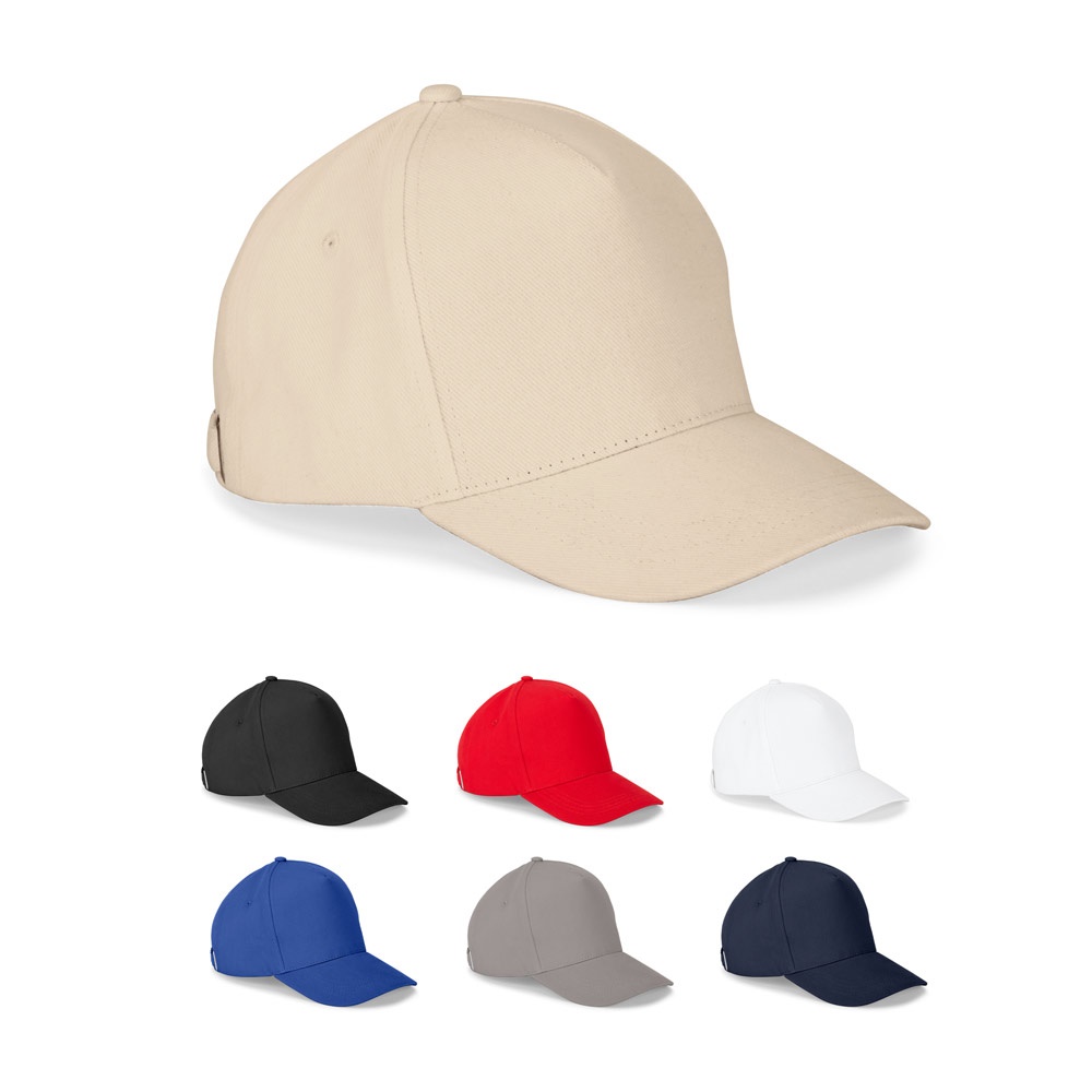 ASHTON. Kappe aus 100% Baumwolle (260gsm) mit 5 Segmenten