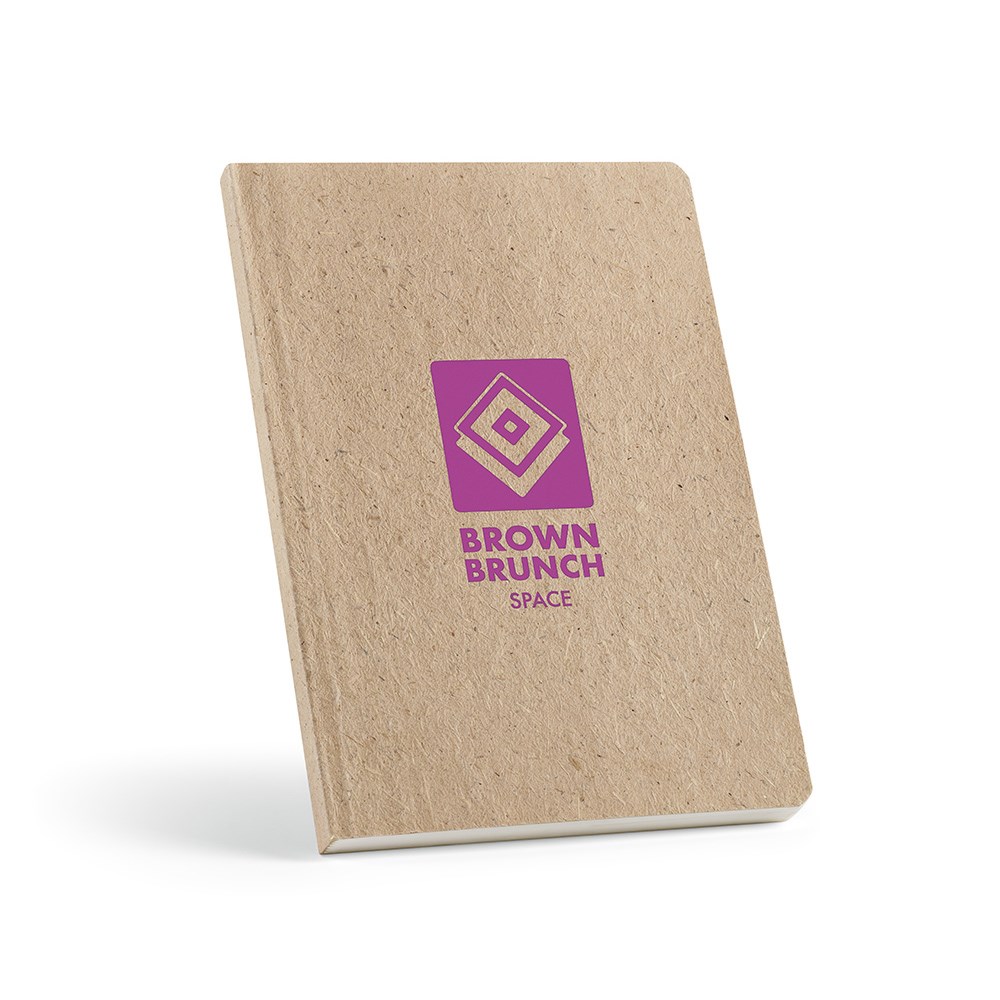 Andersen A5 Notizbuch. Einband aus Zuckerrohr. 196 Seiten 80gsm recy.Papier - Pastelgelb