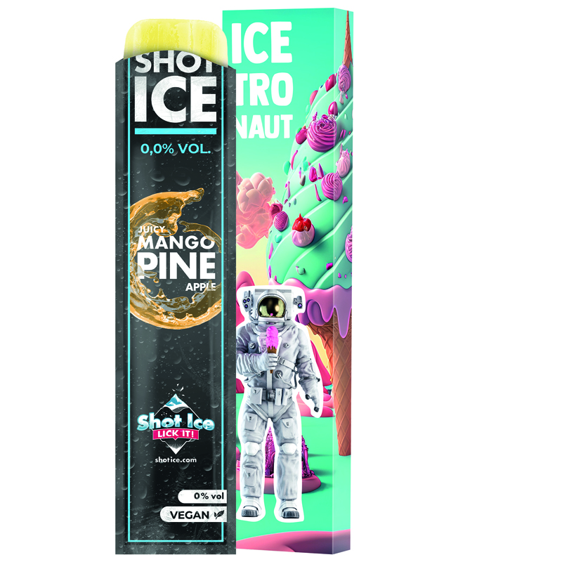 Long Box, Shot Ice - Juicy Mango Pine Apple, alkoholfrei