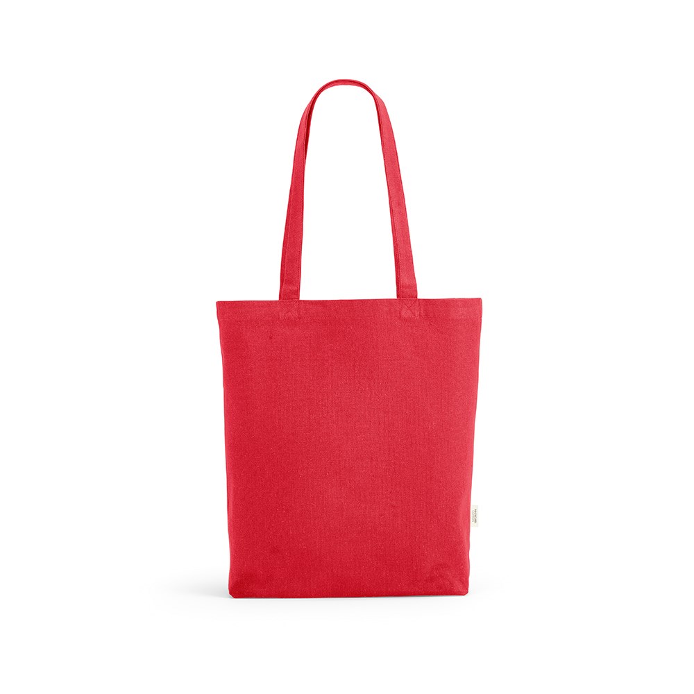 Annapurne Einkaufstasche recy.Baumwolle (180 g/m²). Mit Bodenfalte - Rot