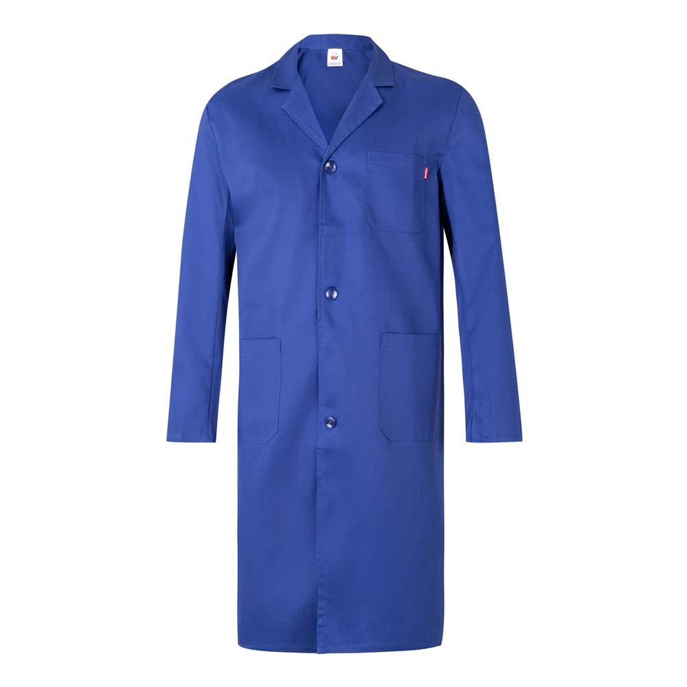 VL DANU. Kittel aus Twill (175 g/m²), aus Baumwolle (35 %) und Polyester (65 %) - Königsblau