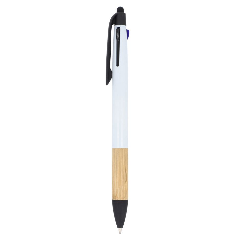 3-Farben-Stift mit Bambusgriff