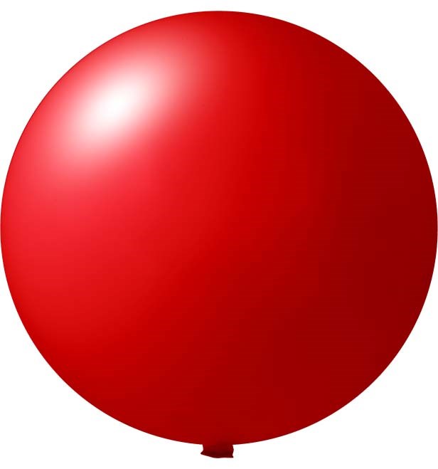 Bedruckte Riesenballons Ø 120 cm - Rot (4430) Pastel (± PMS 185)