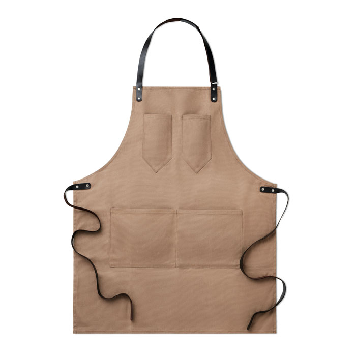 CHEF - Kochschürze Leder - Taupe