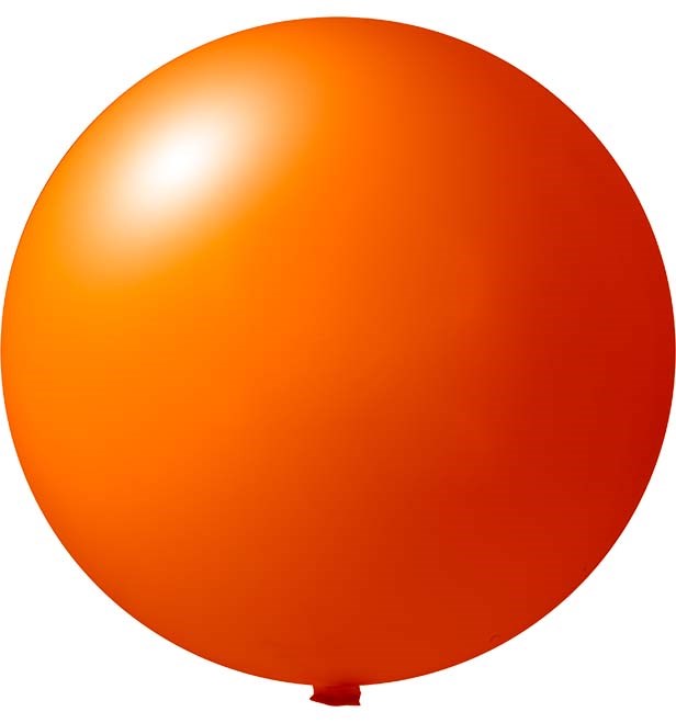 Bedruckte Riesenballons Ø 120 cm - Orange (4420) Pastel (± PMS 1505)