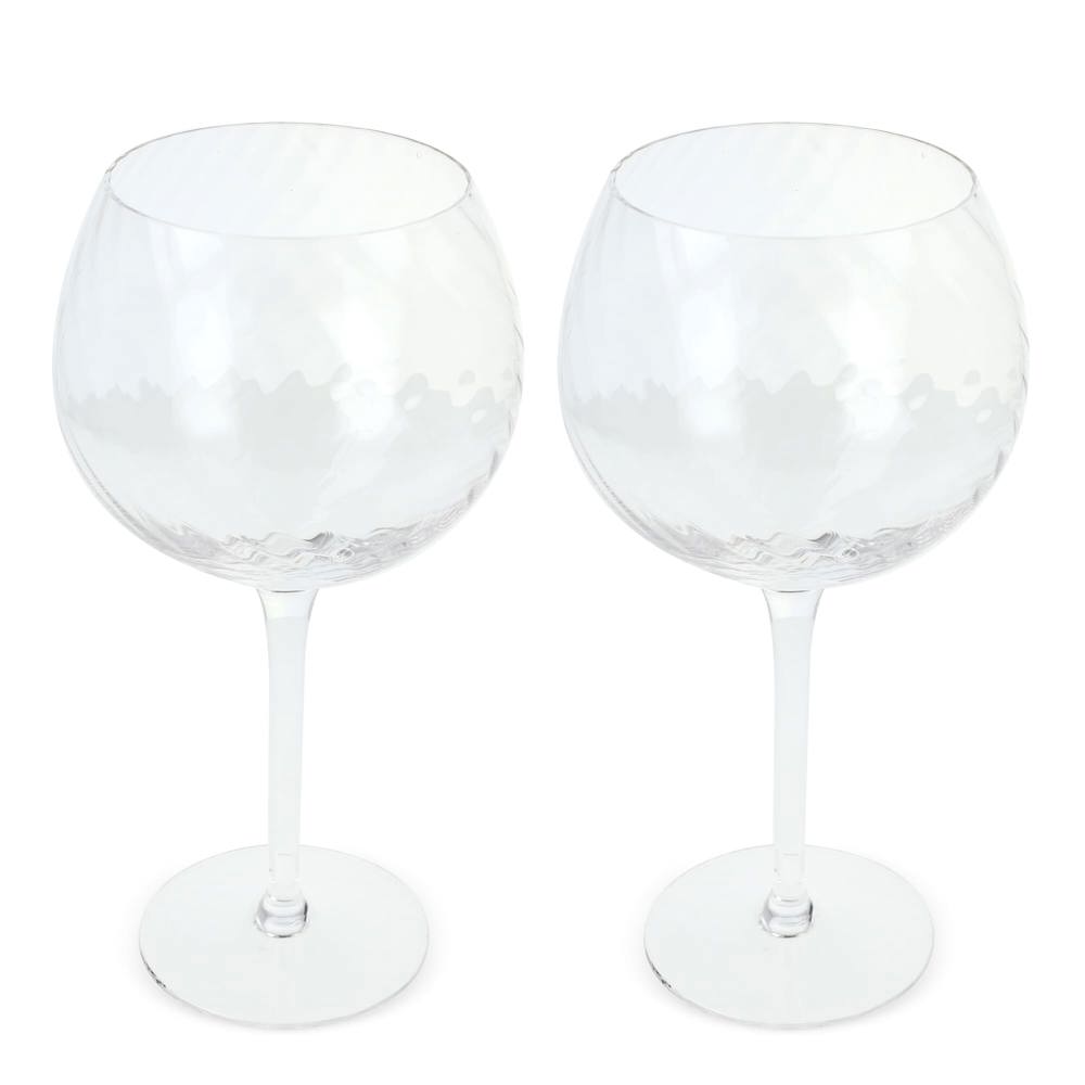 Byon Opacity 2er-Set Weingläser mit stilvollem Glasmuster 470ml