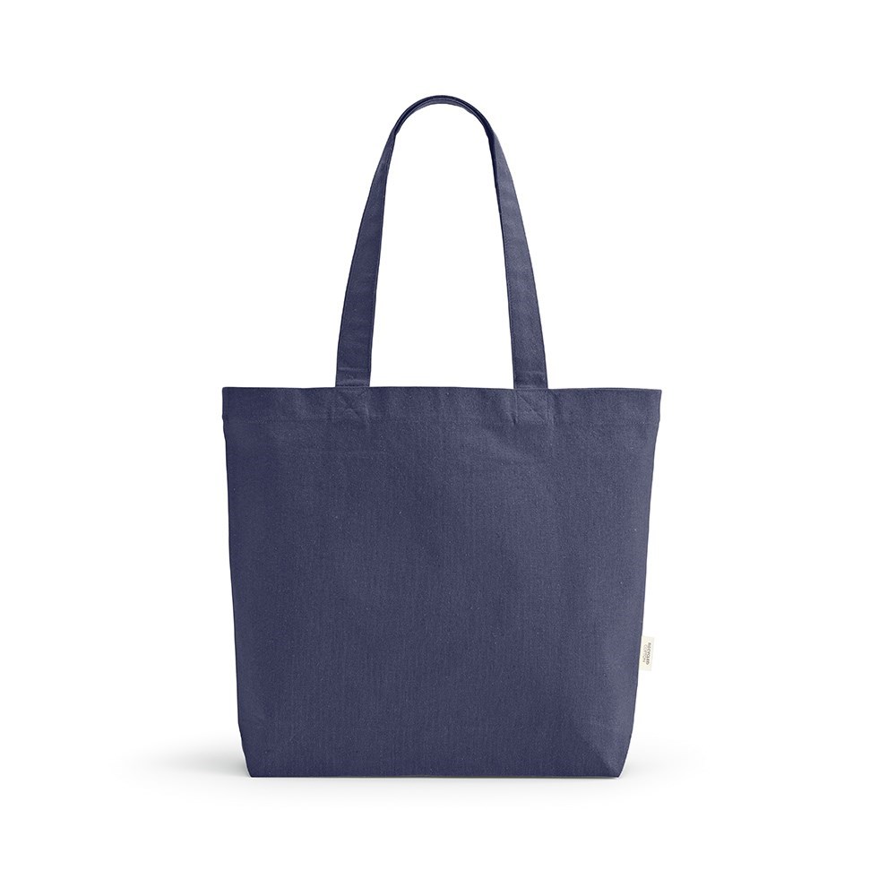 Aconcagua Einkaufstasche recy.Baumwolle (280 g/m²). Mit Bodenfalte - Marineblau