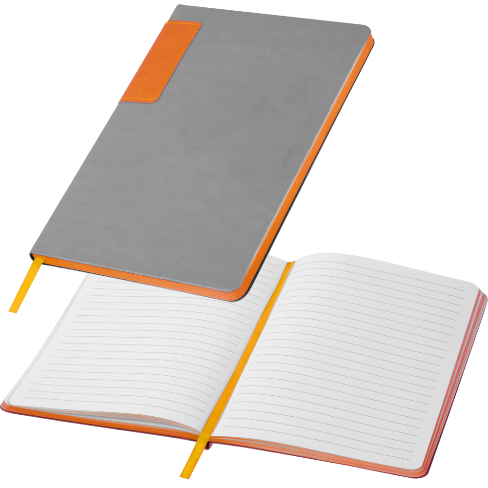 A5 Notizbuch mit farbigem Schnitt EVAN - Orange