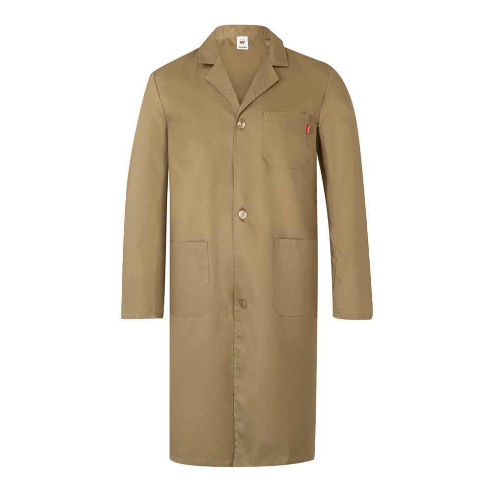VL DANU. Kittel aus Twill (175 g/m²), aus Baumwolle (35 %) und Polyester (65 %) - natur