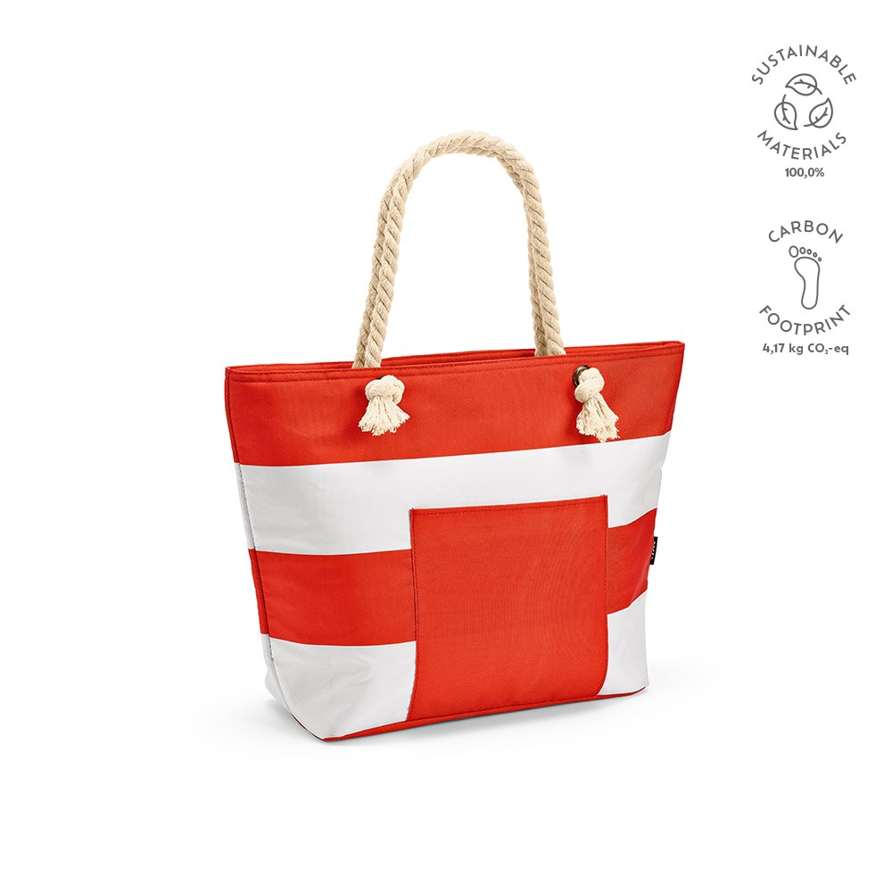 Athens 15L Kühltasche, rPET. Tasche und Tragegriffen aus recy.Baumwolle