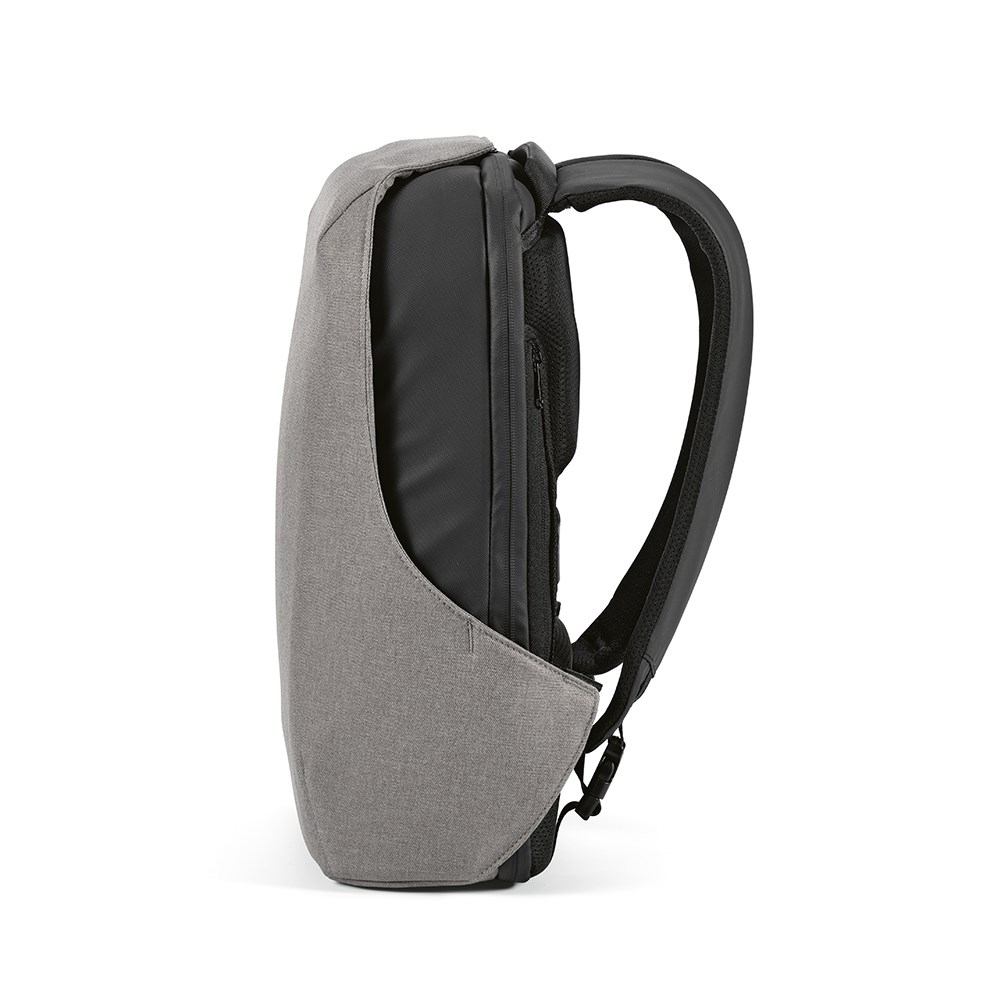 Abrantes 20L Rucksack rPET - TSA-Schloss und schnittfester Stoff - Hellgrau