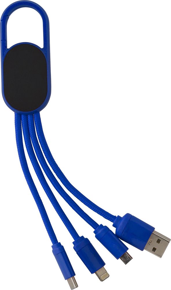 4-in-1-Ladekabelset Idris - Blau