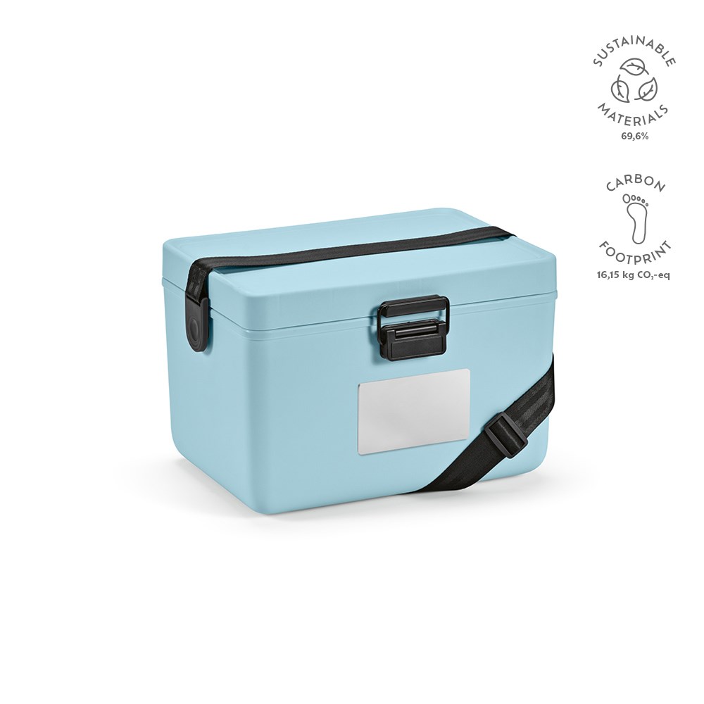 Bangkok 12L Kühlbox aus rPP. Pastellfarben - Pastelblau