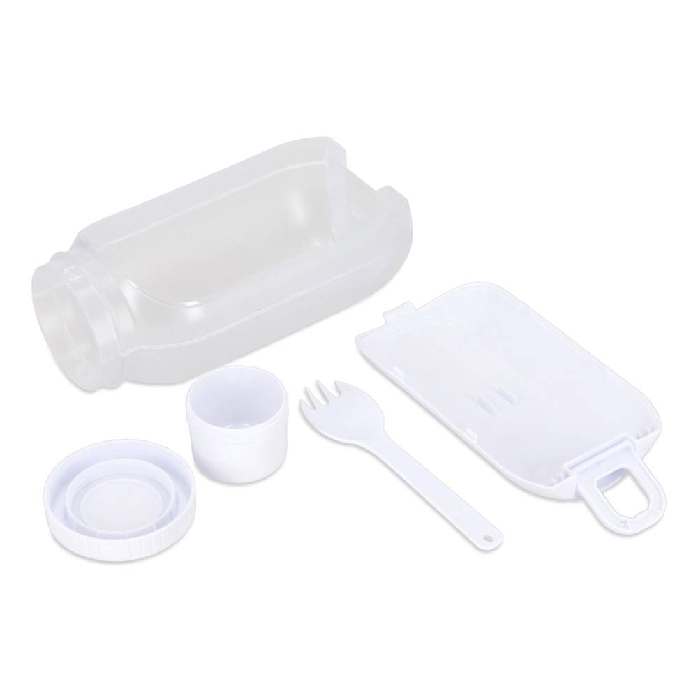 All-in-One-Lunchbox mit Soßenfach und Löffel-Gabel
