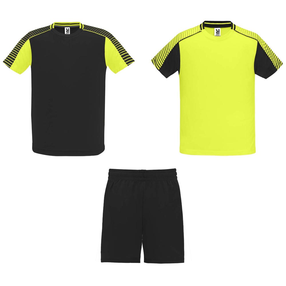 Juve 140 g/m² Sport-Set für Kinder - fluorgelb, schwarz