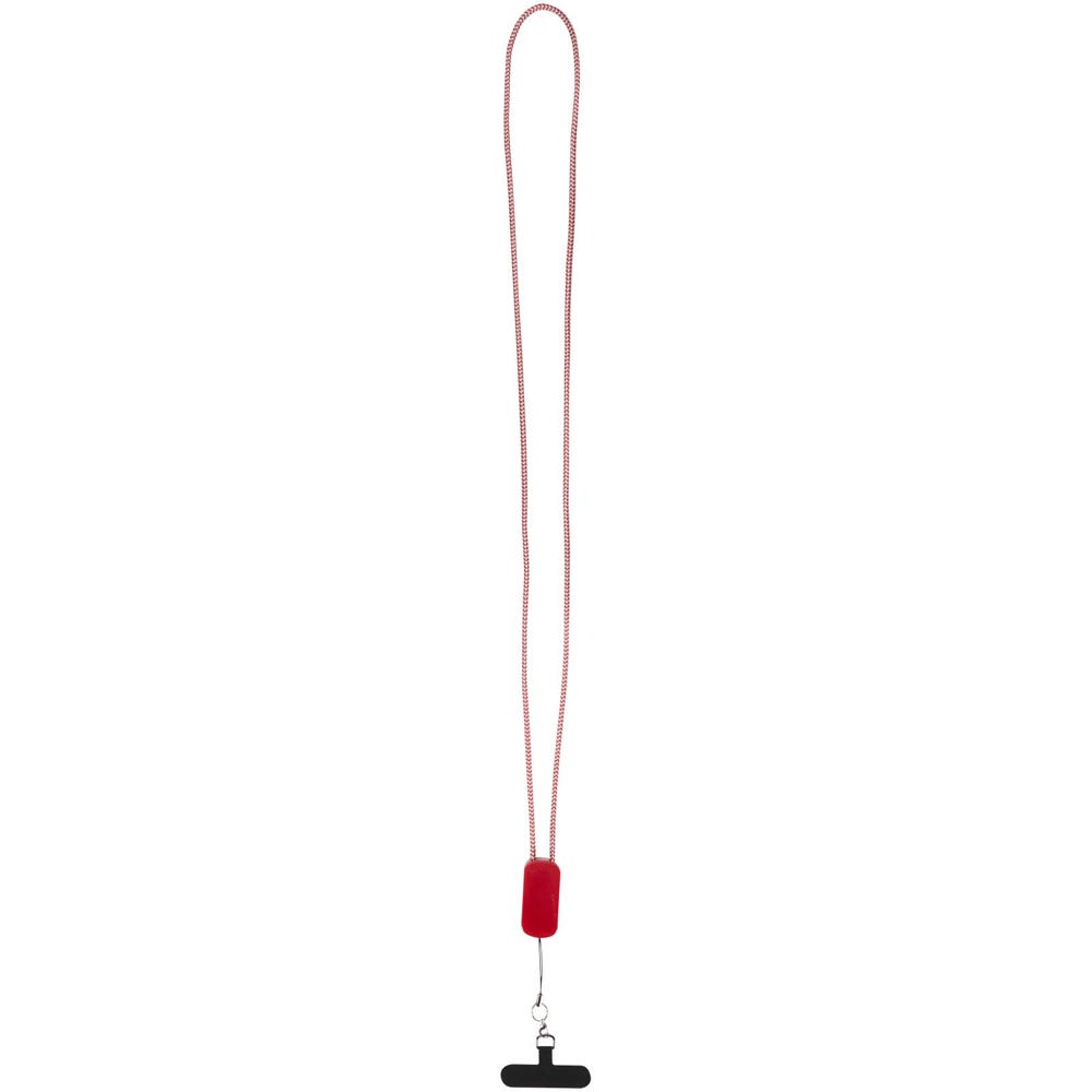 Anser Smartphone Lanyard aus recyceltem Kunststoff mit 27 W 5-in-1 integriertem Kabel